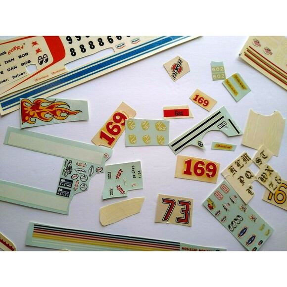 Big Lot Of Vintage Model Kit Decals Hot Rods Monster Cars AMT Hawk Revel 1960s - Picture 3 of 8